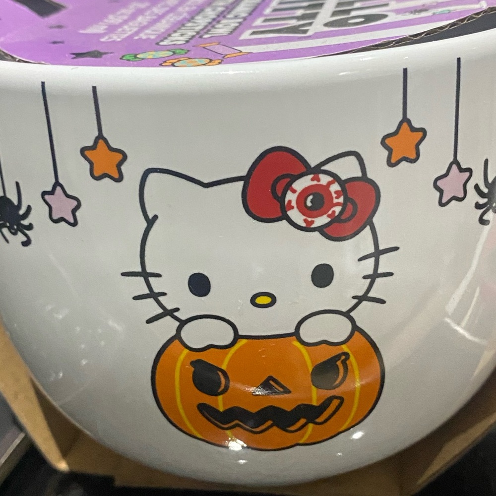 NEW Hello Kitty Halloween Ramen Bowl Without Chopsticks